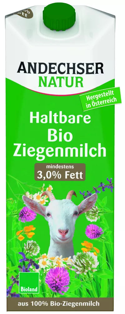 ANDECHSER Mleko kozie ekologiczne 3% UHT (1l) - BIO