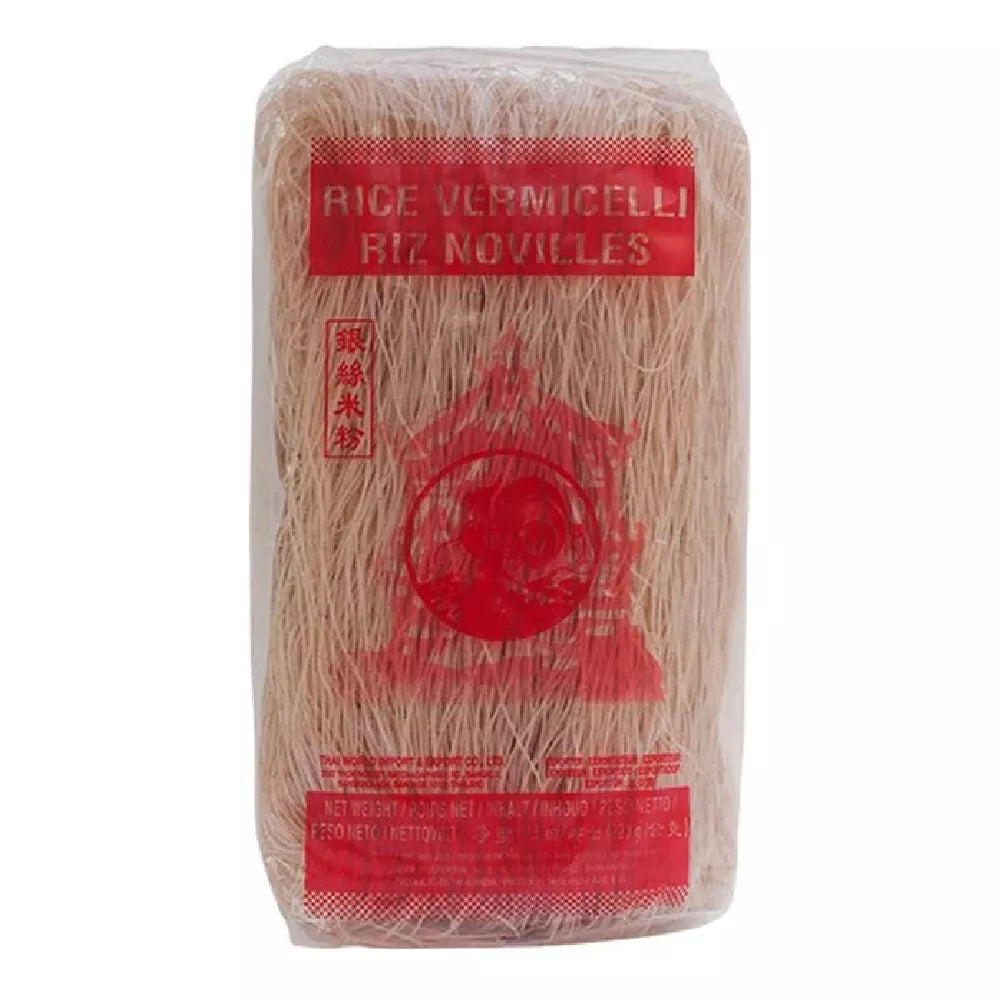 MERRE Makaron ryżowy razowy z brązowego ryżu nitka (220 g)