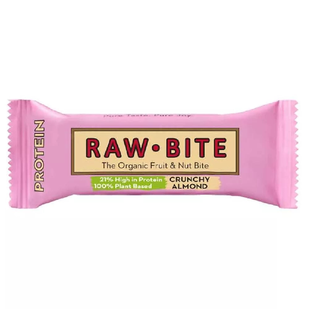 RAWBITE Baton proteinowy chrupiący migdał (45 g) - BIO