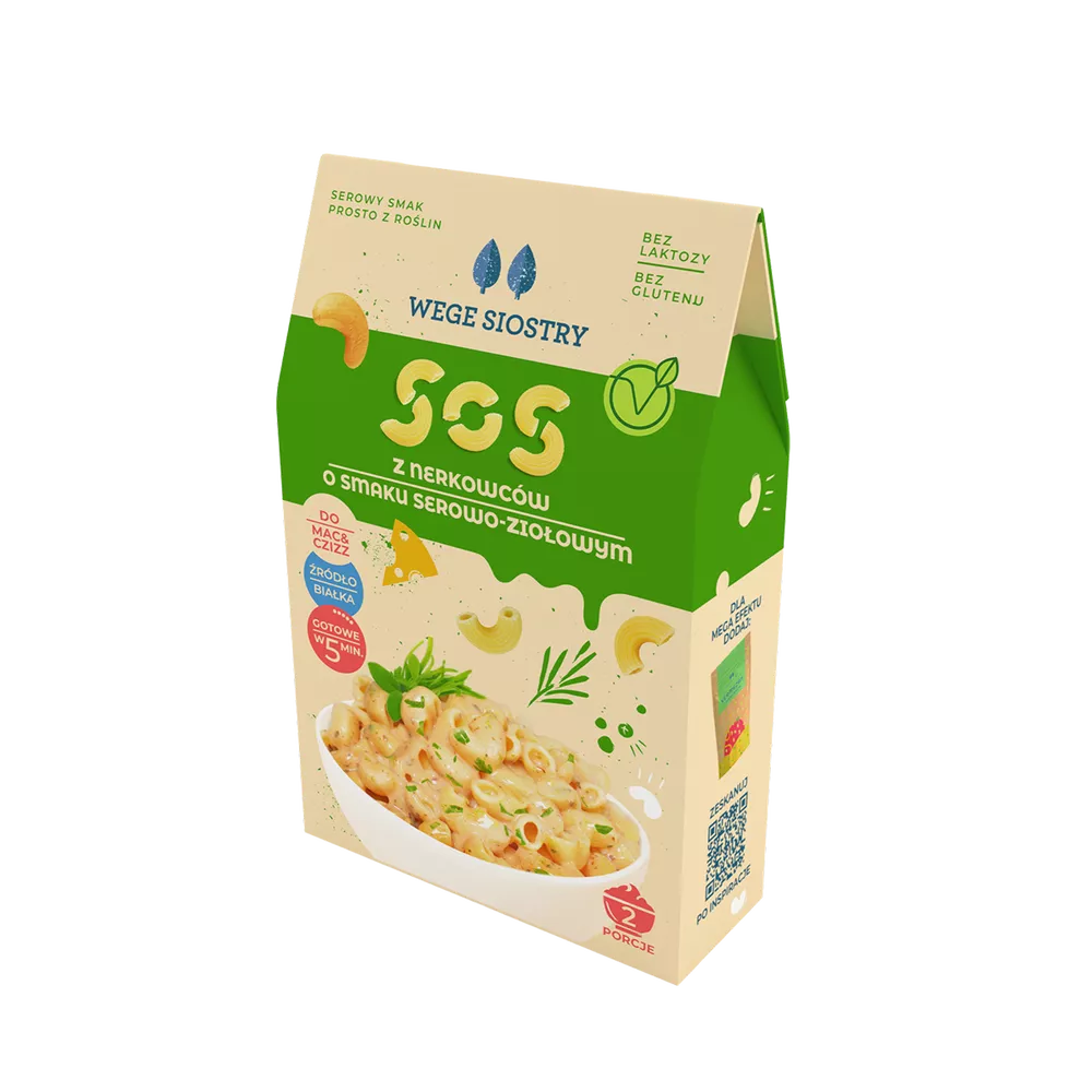 WEGE SIOSTRY Sos z nerkowców o smaku serowo-ziołowym (40g)