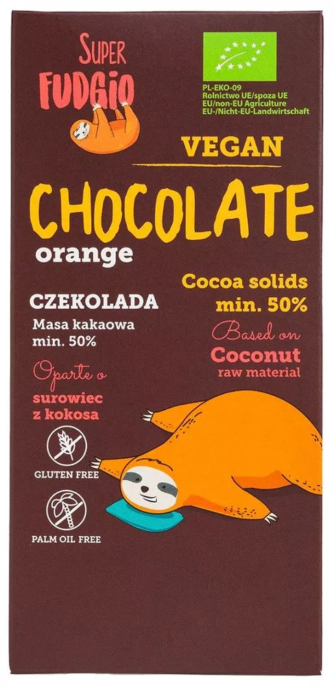 ME GUSTO CZEKOLADA POMARAŃCZOWA BEZGLUTENOWA BIO 80 g - ME GUSTO (SUPER FUDGIO) (BP)