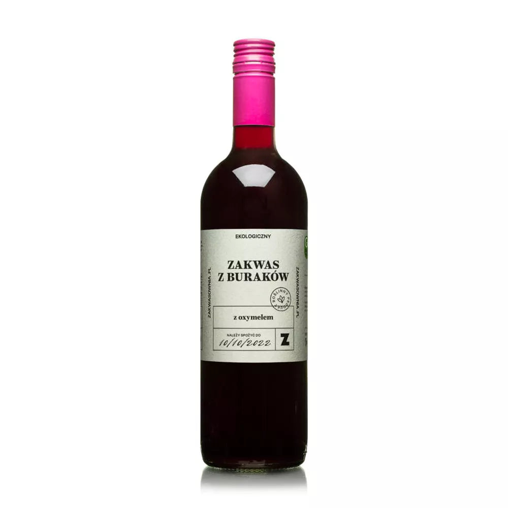 *DELIKATNA Zakwas z buraków tradycyjny z oxymelem (700ml) - BIO (f)