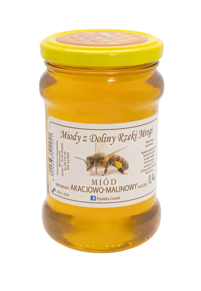 CEROŃ Miód akacjowo malinowy (400g)