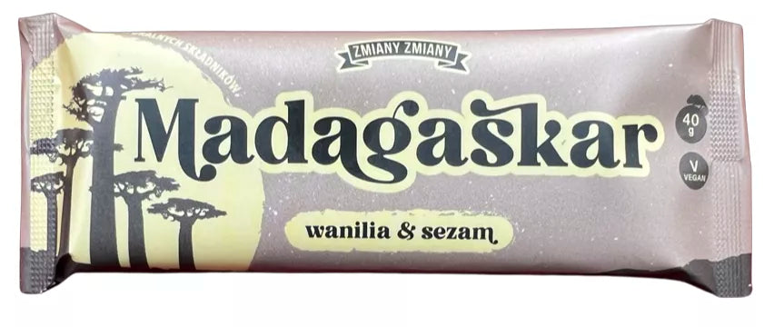 ZMIANY ZMIANY Baton bakaliowy o smaku chałwy Madagaskar bezglutenowy (40 g)