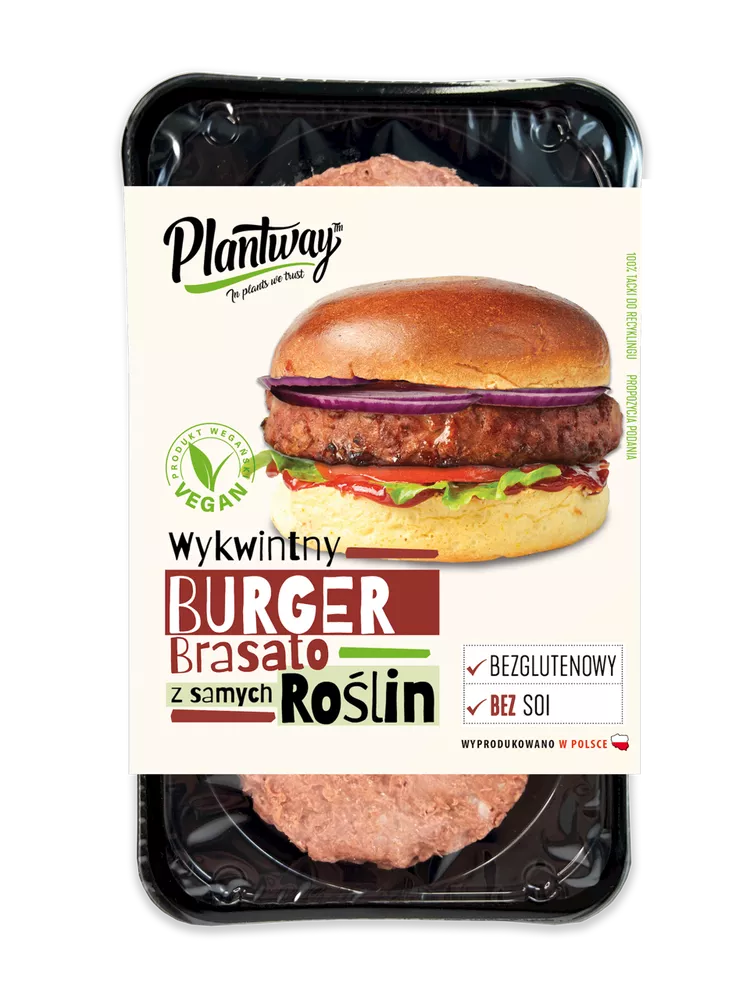 PLANTWAY BURGER ROŚLINNY BRASATO 200 g