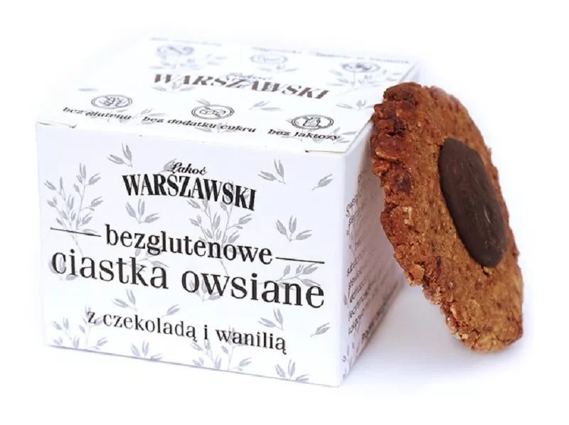 BATON WARSZAWSKI Ciastka owsiane z czekoladą i wanilią bezglutenowe (150 g)