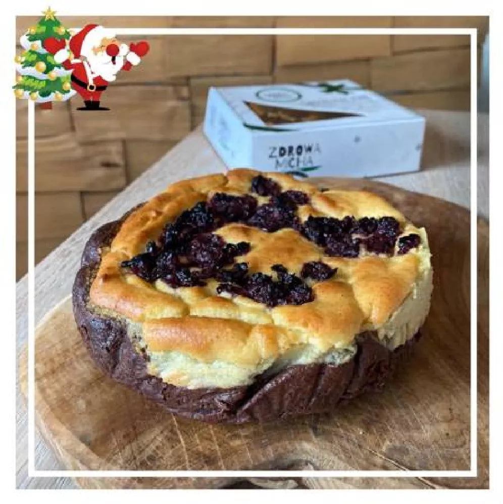 *ZDROWA MICHA Sernik z wiśniami bezglutenowy, wegański (540g) - (Boże Narodzenie) - WYSYŁKA OD 17 GRUDNIA