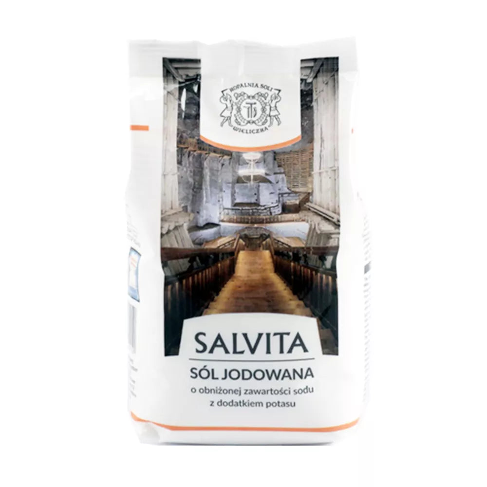 SALVITA Sól dietetyczna jodowana (kopalnia soli Wieliczka) (500g)