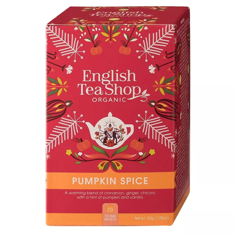 ENGLISH TEA SHOP Herbatka z cynamonem, imbirem i dynią (30 g) - BIO