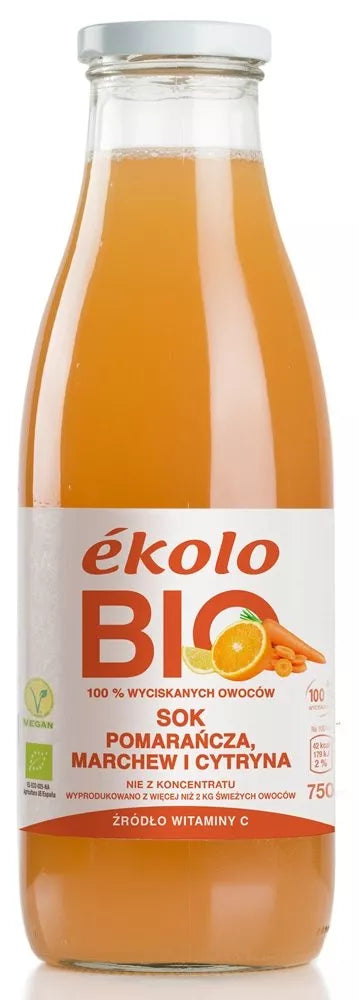 EKOLO Sok z grejpfrutów (750 ml) - BIO