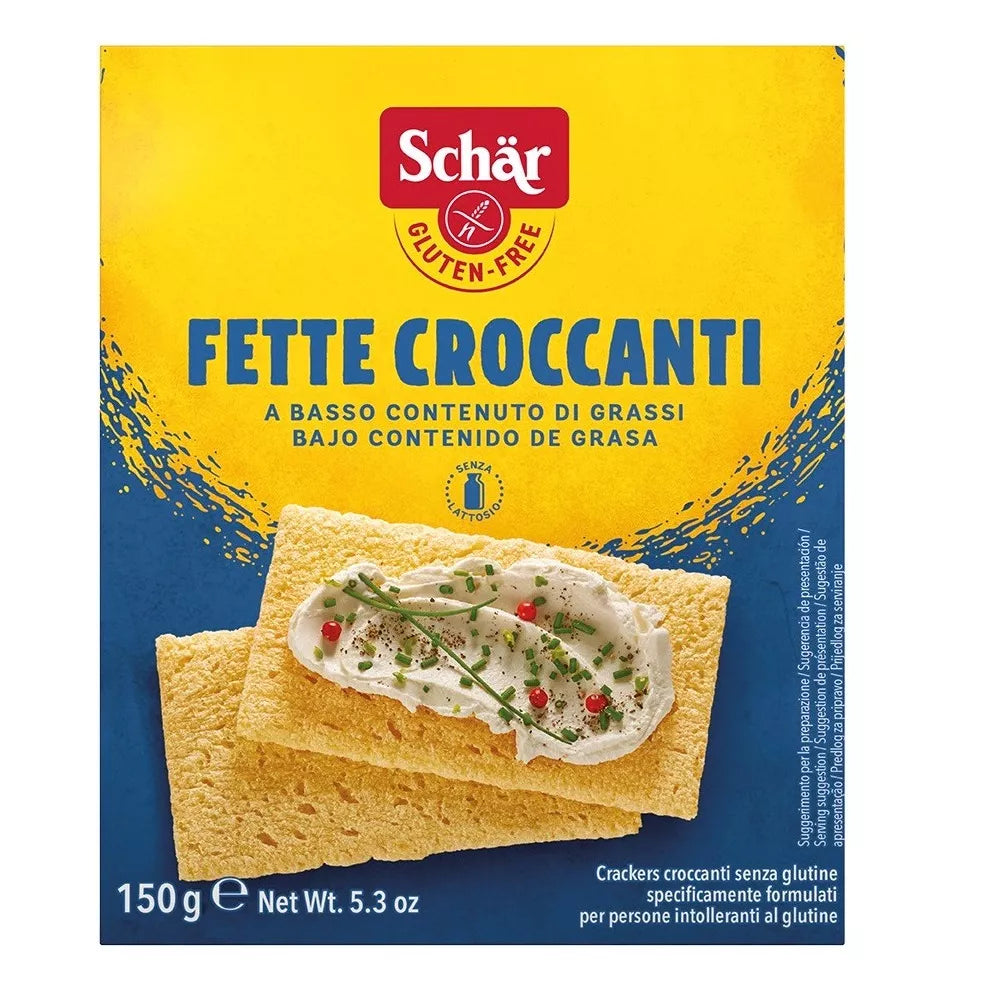 SCHAR Pieczywo chrupkie bezglutenowe - Fette croccanti (150g)