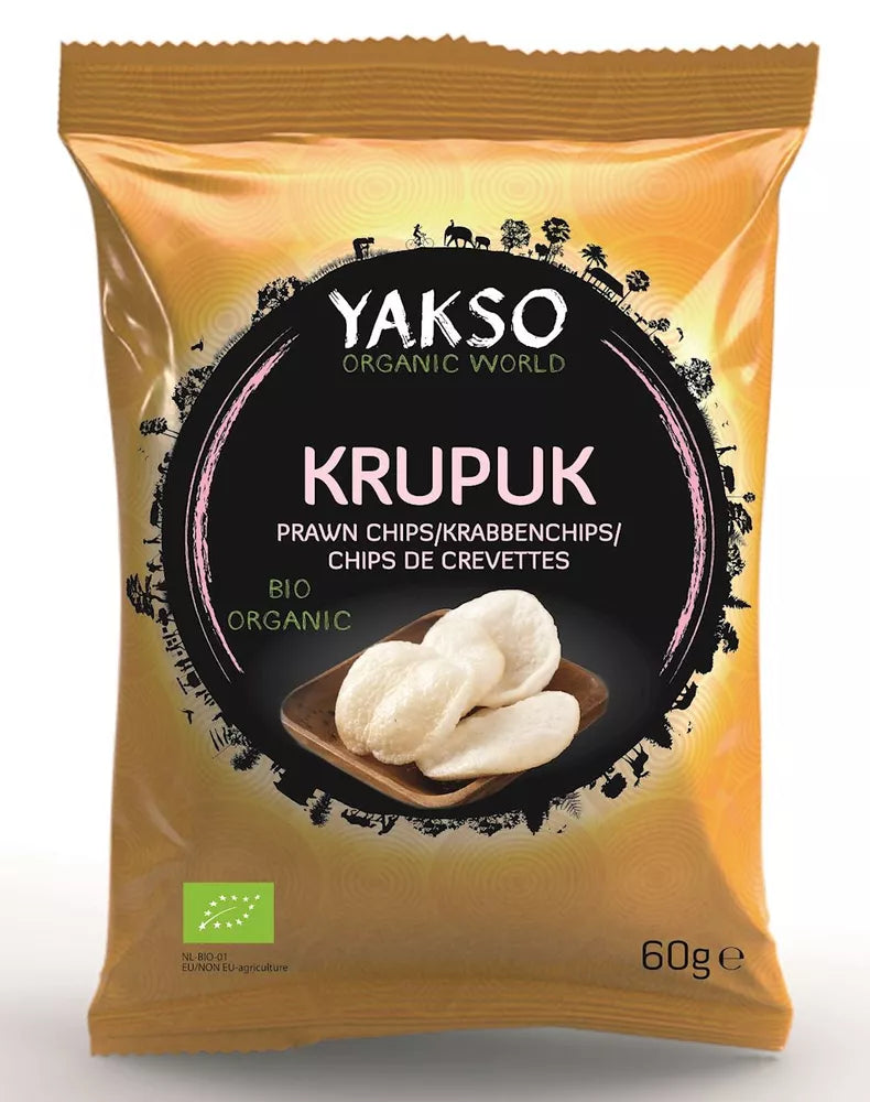 YAKSO Prażynki krewetkowe (60 g) - BIO