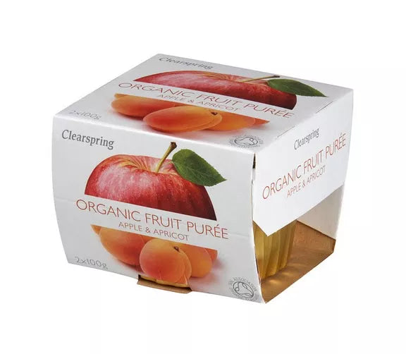 CLEARSPRING Deser jabłko-morela (2 x 100g) - BIO