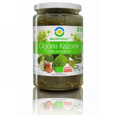 BIOFOOD Ogórki korniszony deluxe 750g (440g) - BIO
