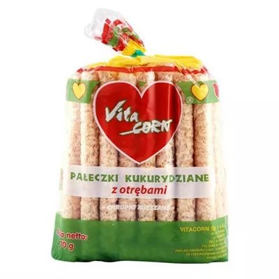VITA CORN Pałeczki kukurydziane z otrębami (70g)
