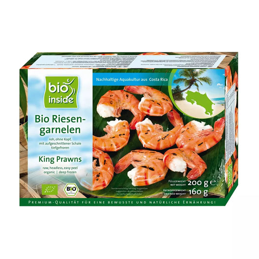 ***BIO INSIDE Krewetki królewskie mrożone (200g /160g) - BIO (f)
