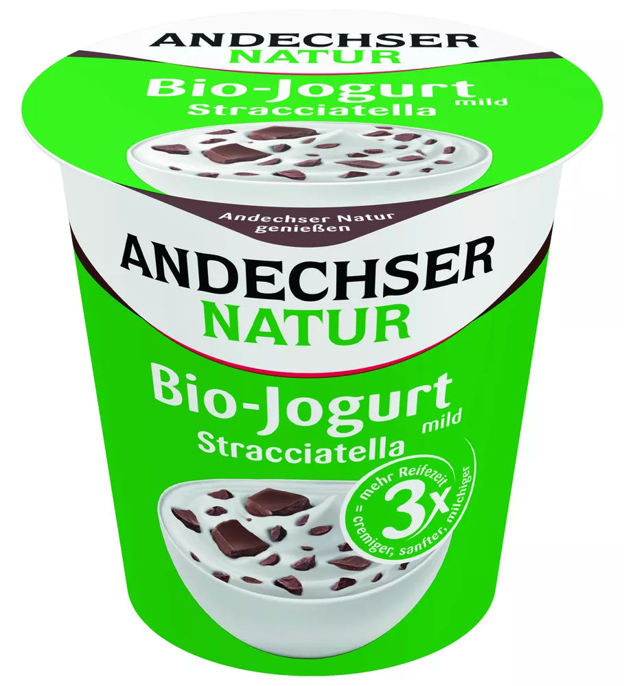 *ANDECHSER Jogurt kremowy stracciatella 3,8% tłuszczu (150g) - BIO
