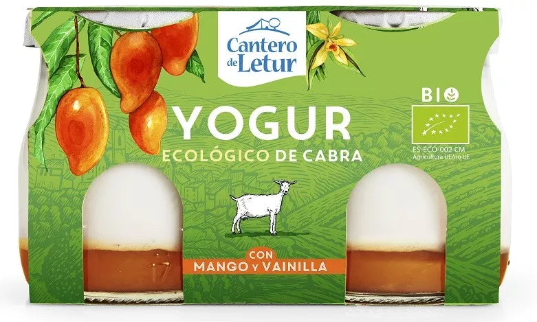 *CANTERO DE LETUR Jogurt kozi z jagodami 2x125g - BIO
