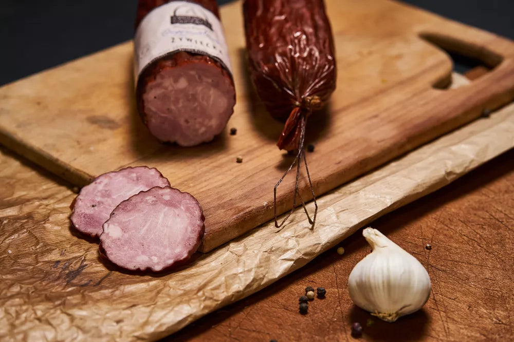 *JANÓW Kiełbasa ze wsi na wagę (200g)