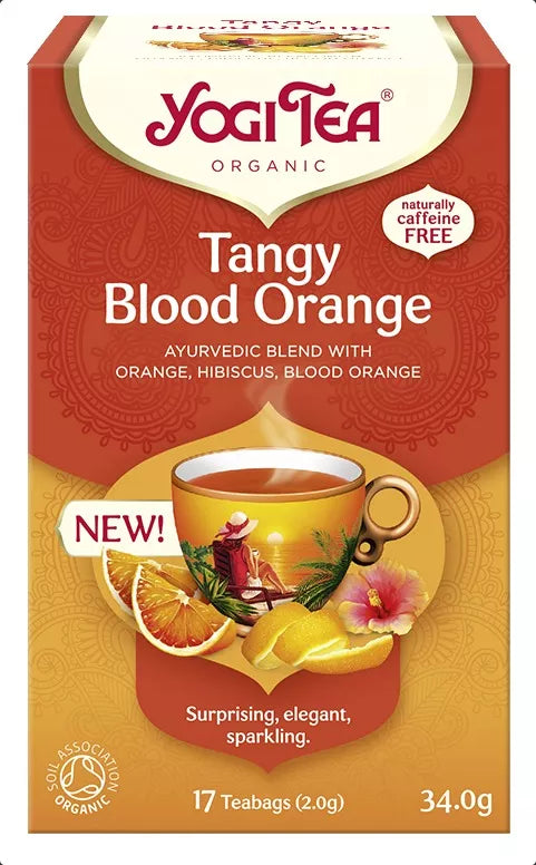 YOGI TEA Herbatka orzeźwiająca czerwona pomarańcza (Tangy Blood Orange) (17 x 2 g) (34 g) - BIO