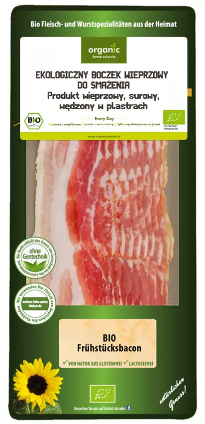 **ORGANIC Boczek wieprzowy w plastrach do smażenia (grill) (100 g) - BIO