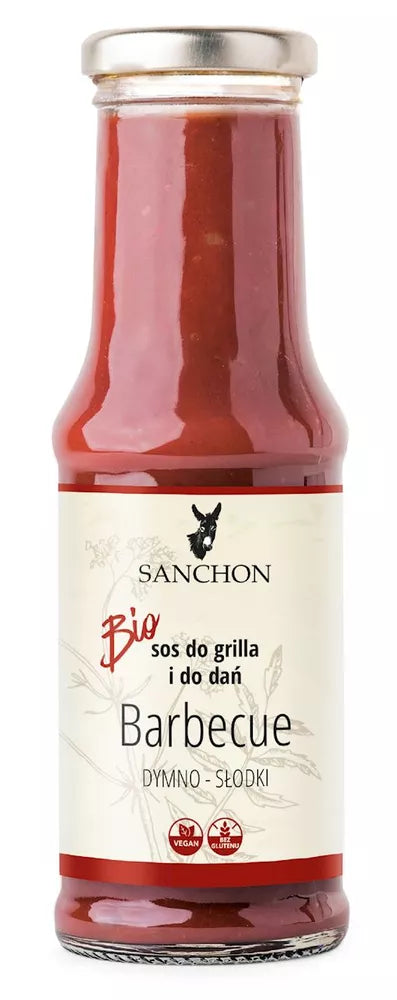 SANCHON Przyprawa w płynie worcestershire wegańska bezglutenowa (140 ml) - BIO