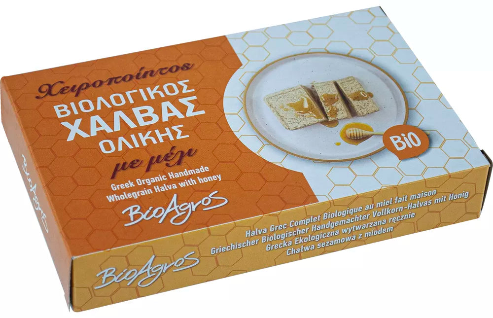 BIOAGROS Chałwa sezamowa z miodem (200 g) - BIO