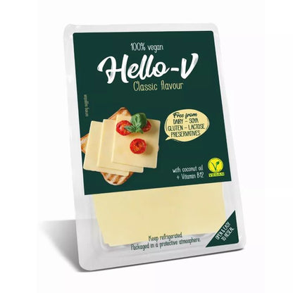 *HELLO-V Roślinna alternatywa sera żółtego plastry (140 g)
