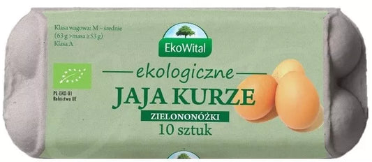 *EKOWITAL Jaja zielononóżki (10 szt) - BIO