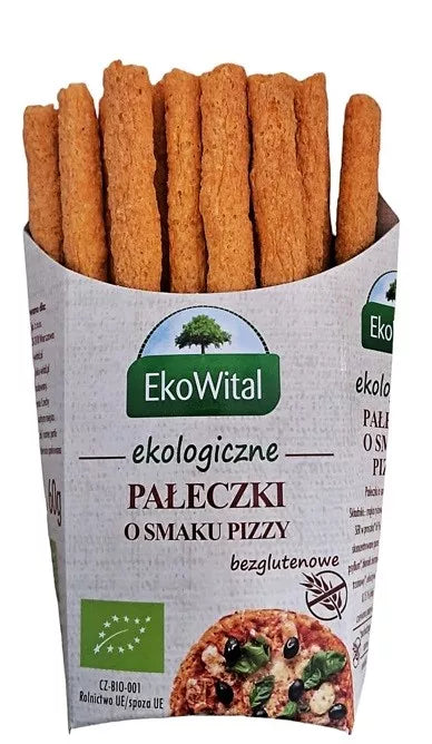 EKOWITALPałeczki o smaku pizzy BEZGL. BIO 60 g