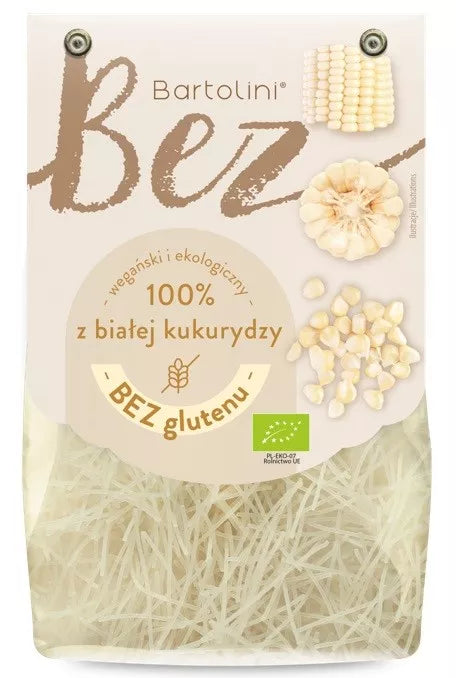 BARTOLINI Makaron z białej kukurydzy  krajanka (filini) bezglutenowy (250g) - BIO