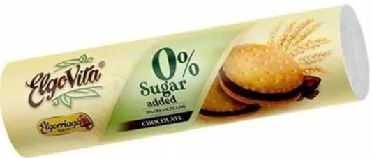 ELGOVITA Ciastka markizy z kremem o smaku czekoladowym bez cukru (180g)