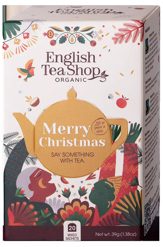 ENGLISH TEA SHOP Zestaw herbat Festive Delight w 4 smakach (70 g) - BIO (Boże Narodzenie)