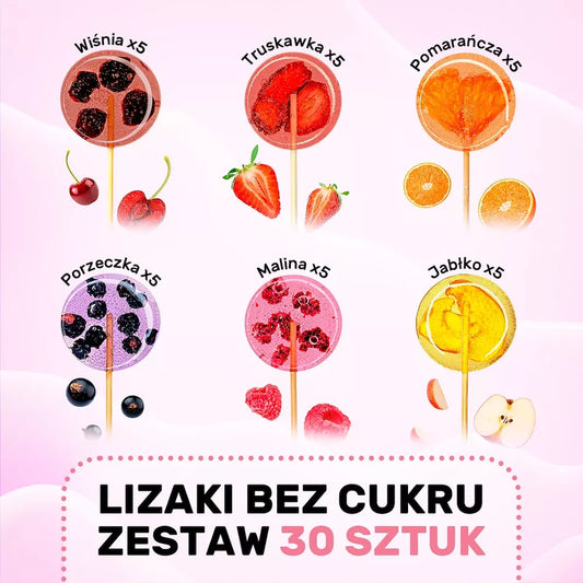 TIMPOPS Lizaki z owocami bez cukru, mix smaków (30 szt.)