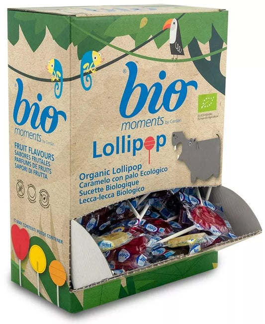 CARAMELOS Lizaki owocowe serduszka bezglutenowe (100 x 8,3 g) (830 g) - BIO