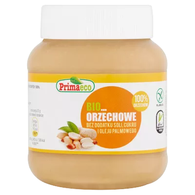 PRIMAVIKA Krem z prażonych orzeszków ziemnych bezglutenowy (360 g) - BIO