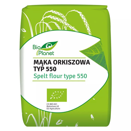 BIO PLANET Mąka orkiszowa jasna TYP 550 (1 kg) - BIO