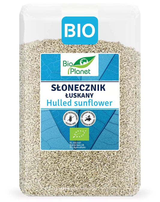 BIO PLANET Słonecznik łuskany bezglutenowy (1,5 kg) - BIO