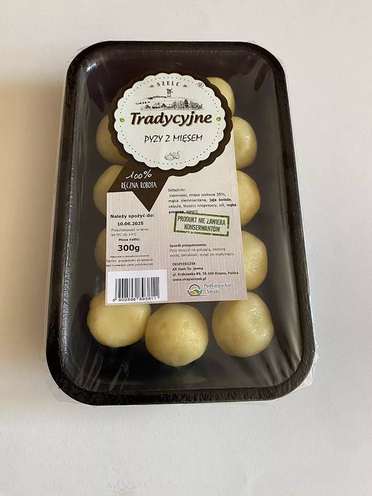 *TRADYCYJNE Pyzy z mięsem (300g)