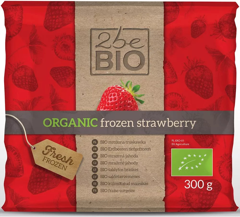 ***2beBIO Truskawki mrożone 300g - BIO