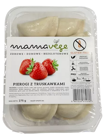 *MAMAVEGE Pierogi z kapustą i grzybami bezglutenowe (275g)