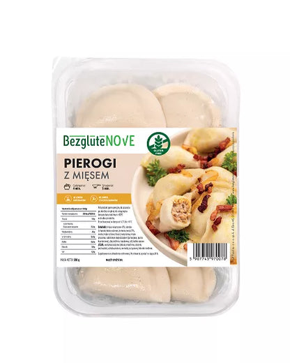 *BezgluteNOVE Pierogi z mięsem (280 g)