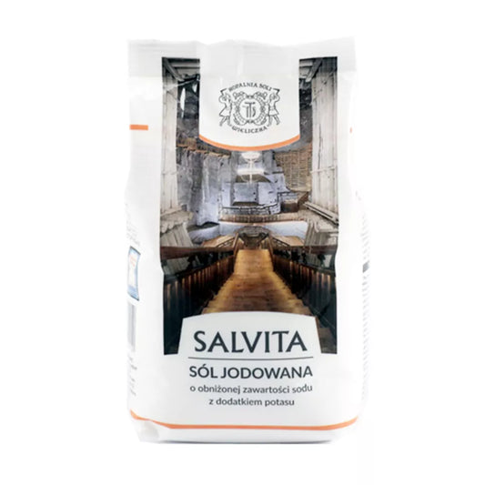SALVITA Sól dietetyczna jodowana (kopalnia soli Wieliczka) (500g)