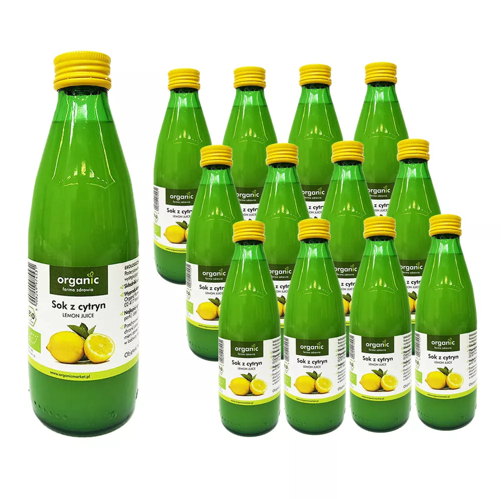 12x ORGANIC Sok z cytryn 100% (250ml) - BIO (zbiorcze)