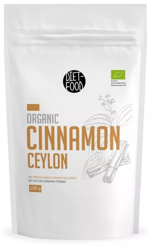 DIET-FOOD Cynamon cejloński mielony (100 g) - BIO