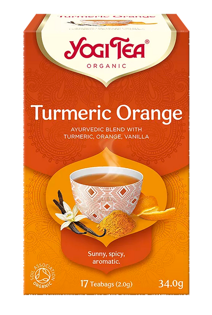 YOGI TEA Herbatka kurkuma pomarańcza (turmeric orange) (17 x 2 g) (34 g) - BIO