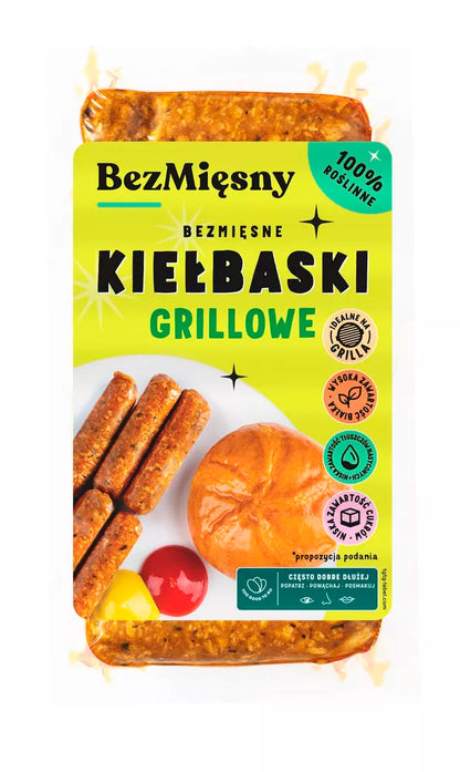 *BEZMIĘSNY Bezmięsne kiełbaski grillowe (180g)