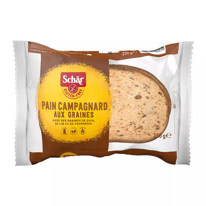 SCHAR Chleb wiejski bezglutenowy, bez laktozy Pain Campagnard (240g)