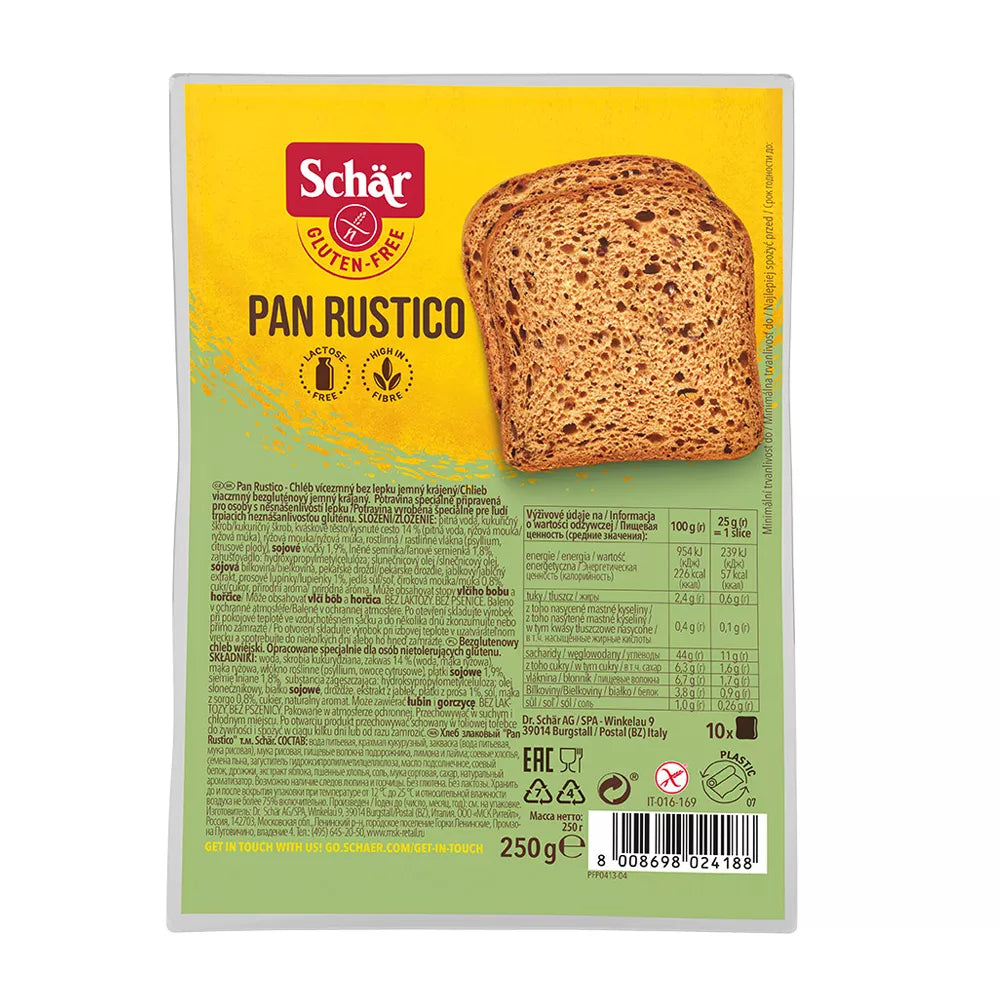 SCHAR Chleb bezglutenowy biały - Pan Blanco (250g)
