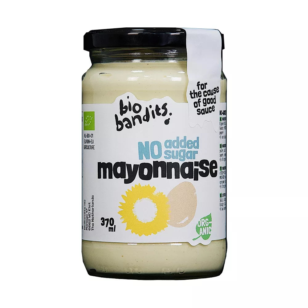 BIO BANDITS Majonez ekologiczny  jajeczny bez cukru (370 ml) - BIO